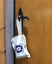 ETS Disaster Zip Bag on Door